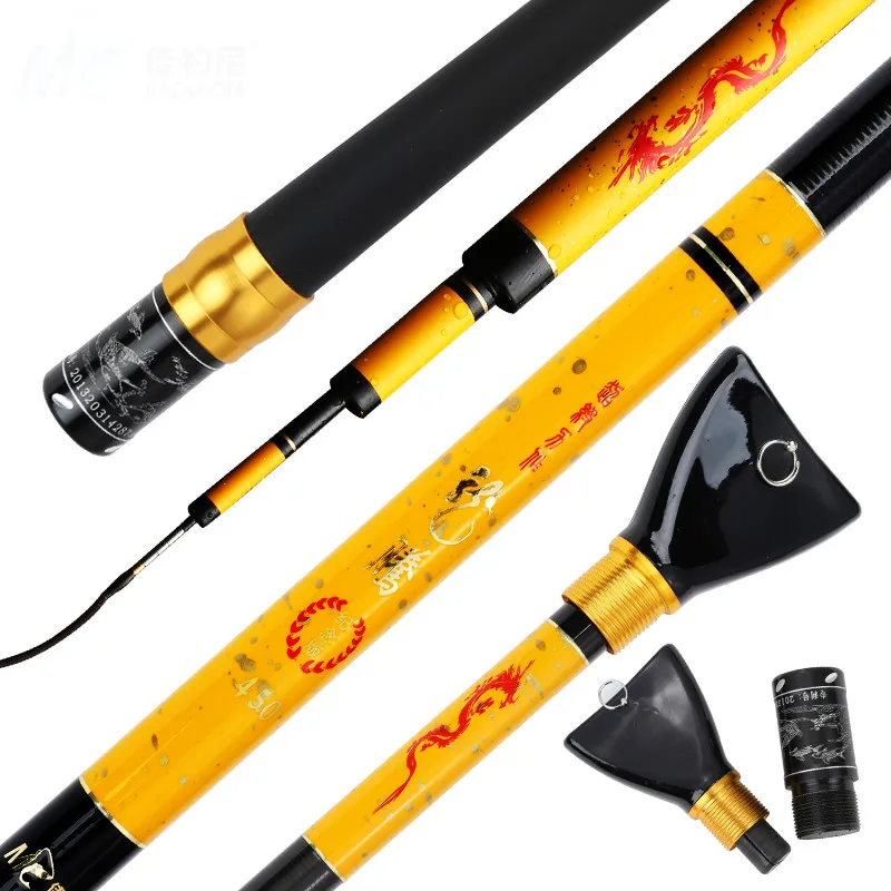 

4.5/5.4/6.3m Taiwan Fishing Rod Carbon Spinning Lure Rod Super Light Hand Rod Fishing Gear