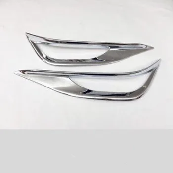 

Free Shipping For Honda City 2015 2PCS High Quality ABS Chrome Car Rear Headlight Fog Lamp Cover Trim Car Styling Accessories