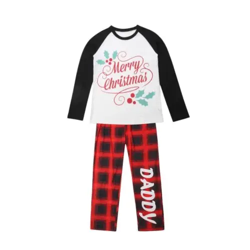FOCUSNORM Рождество Семья Для женщин Для мужчин для взрослых и детей Детские Рождественский комплект одежды пижамы Ночная пижама
