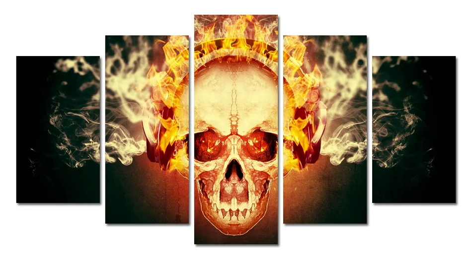 Free shipping abstract fire poster wall painting decoration for living room no framed wholesale | Дом и сад