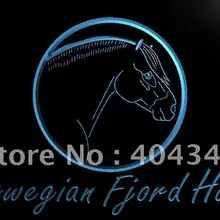 LK883-норвежский фьорд лошадь модель подарок светодиодный неоновый свет вывеска домашний декор ремесла