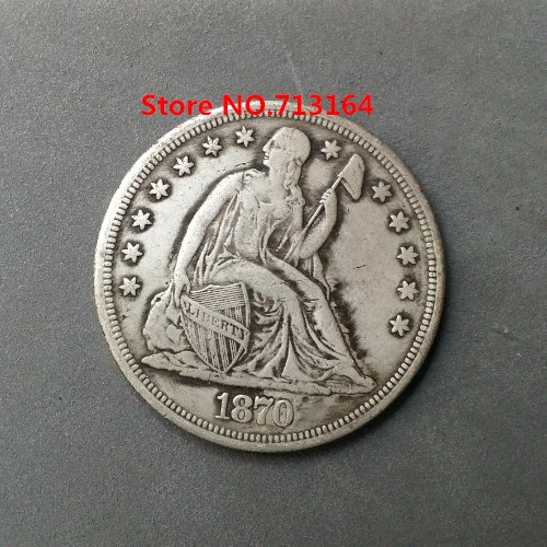 Download Wholesale 90% Silver 1870 CC Seated Liberty One Dollar Copy Coin FREE SHIPPING on Aliexpress.com ...