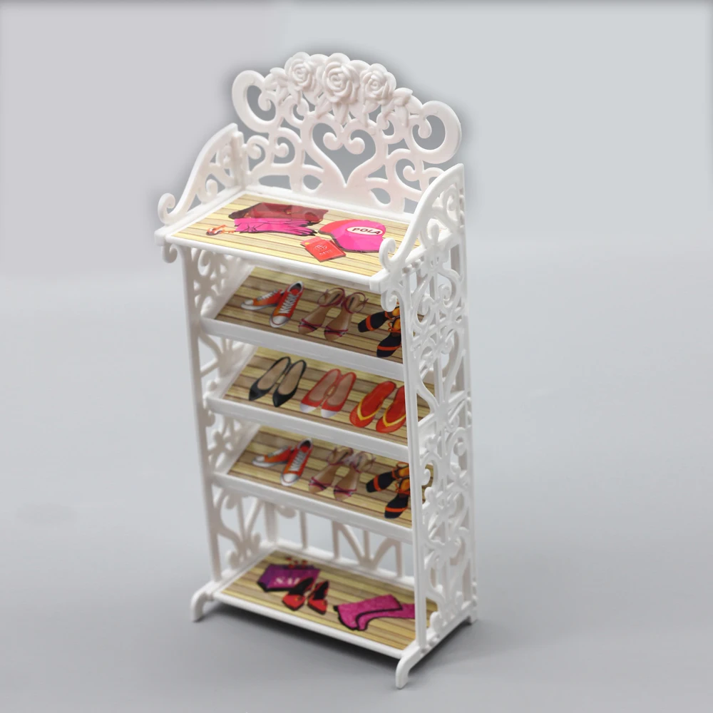 Doll Shoes 5 layers Rack House Furniture Accessory For BJD 1/6 1/8 1/12 dolls Licca accessories doll house furniture doll accessories,doll shoes