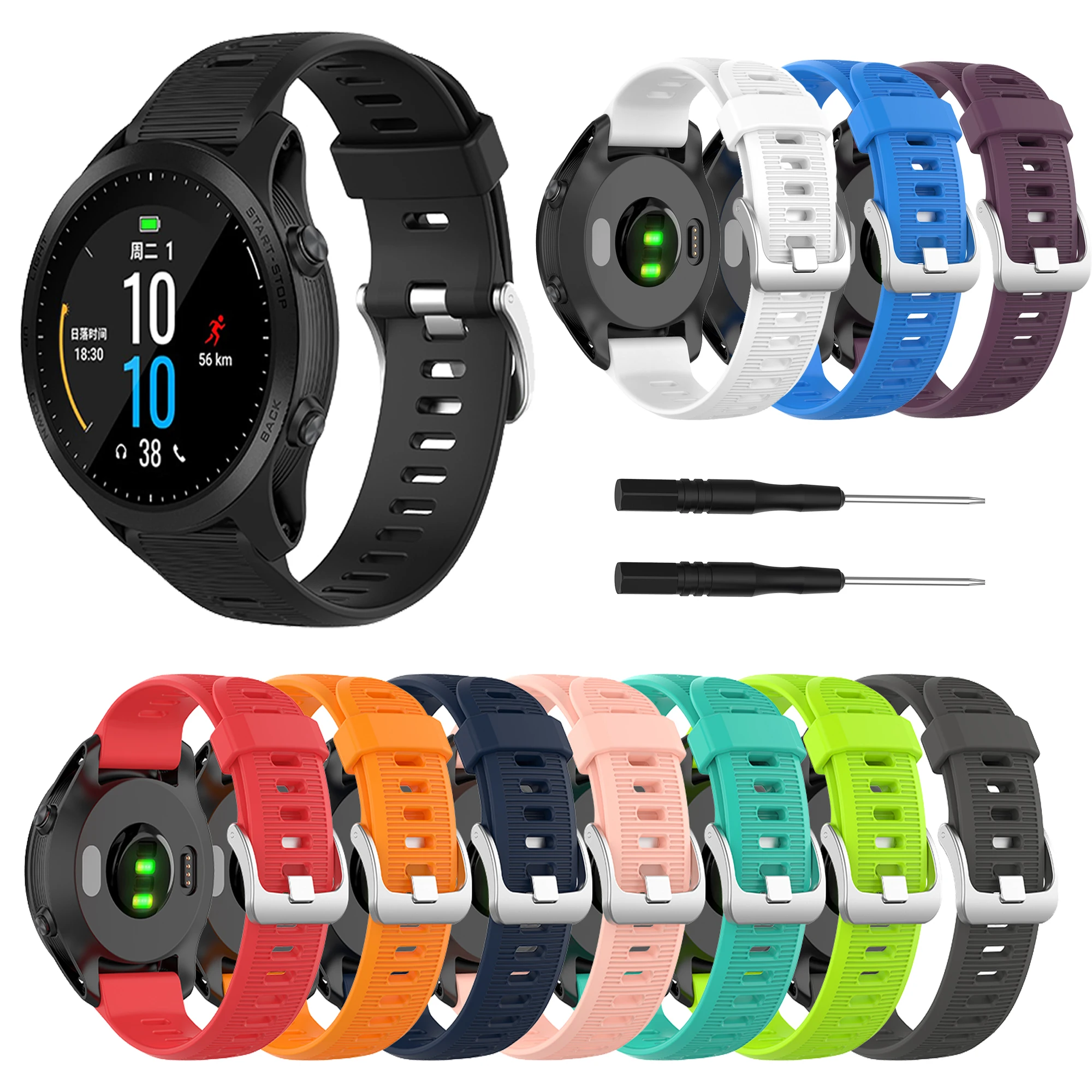 Модный спортивный силиконовый ремешок для часов Garmin Fenix 5 Forerunner 935 945 быстрой