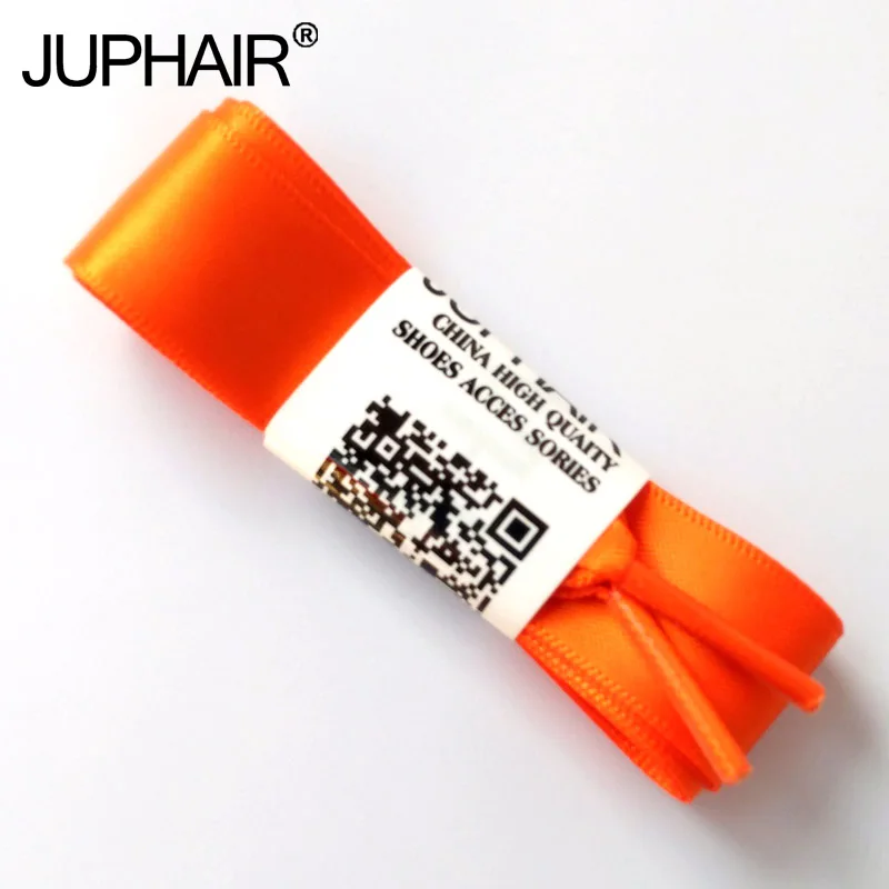 orange flat shoelaces