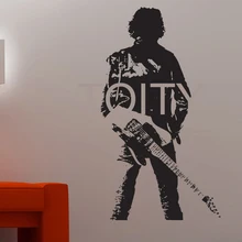 Брюс Спрингстин стикер на стену гитарист виниловый Декор музыкальный бар студия клуб общежития Домашний номер Фреска