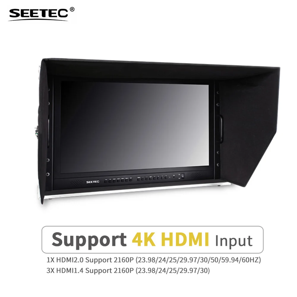 SEETEC 4K280-9HSD-CO 28 дюймов чехол для переноски-на Pro широковещательный монитор в формате 4 K UHD, 3840x2160 директор дисплей для видеонаблюдение для записи видео