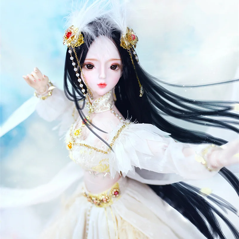 

1/3 BJD doll Joint Body Phoenix fairy with makeup include outfit shoes hair and Gift box gift toys high quality ICY,SD