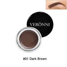 Профессиональные Тени для бровей Набор инструментов для макияжа водонепроницаемый пигмент для бровей черный коричневый гель для бровей из хны с щеткой для бровей