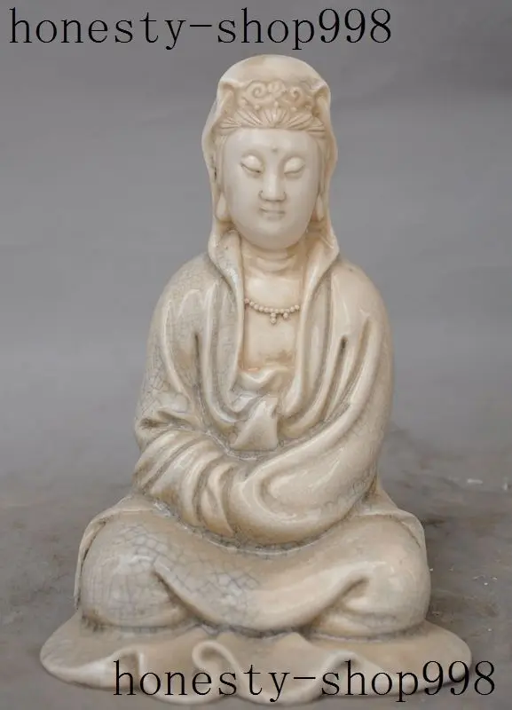 

Crafts statue chinese buddhism dehua white Porcelain kwan-yin GuanYin Bodhisattva statue halloween