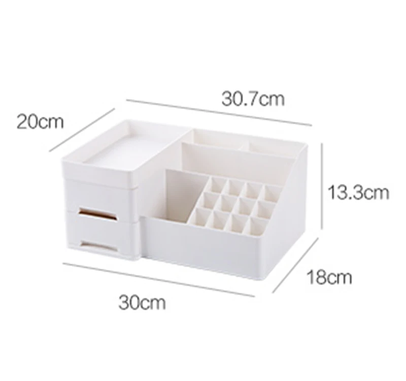Cosmetic Storage Box Dressing Table Storage Rack Desktop Drawer Multi-grid Lipstick Rack Makeup Organizer Storage Container4