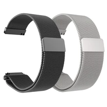 20 мм 22 мм Металл Нержавеющая сталь Milanese Loop Band для samsung шестерни S3/ремешок для спортивных часов Huami Amazfit Bip/Amazfit 2 ремешок