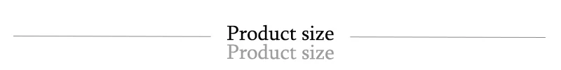 product size