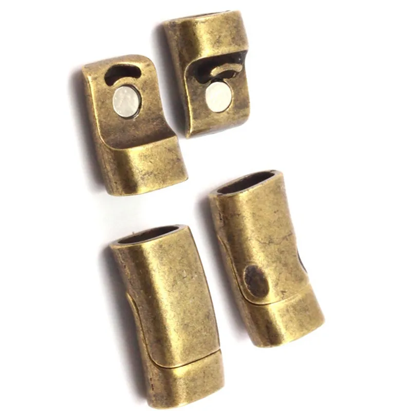 6pc.. Antique Brass Clasp ( Leather Cord )..sz26x13mm yy308in