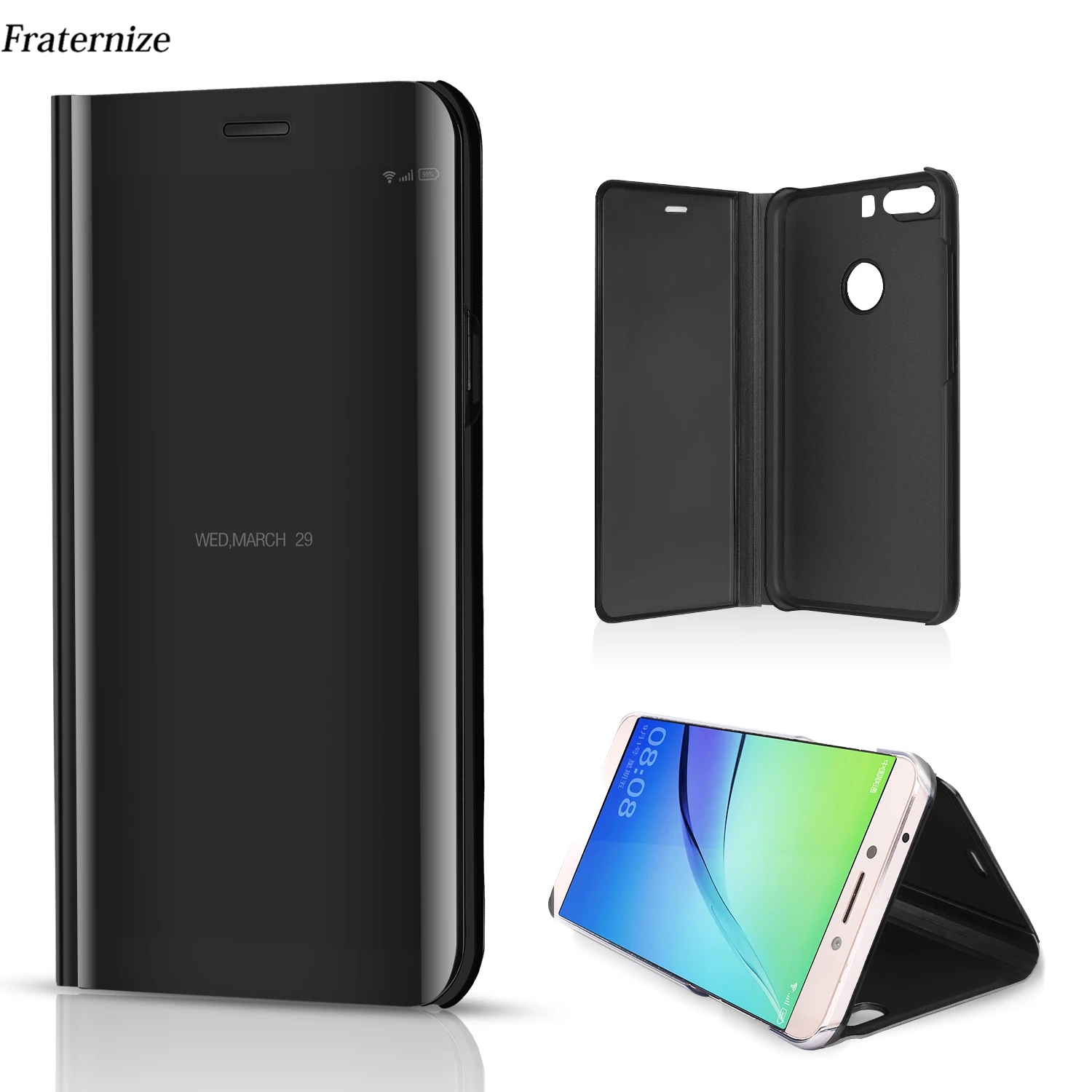 Зеркальный чехол для Xiaomi Mi A1 A2 5X 6 X 5C Mix2 Note 3 Y1 Redmi 5 Plus 4 4X 5A Prime Pro Smart|case for xiaomi|flip casecase