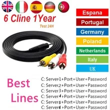 1 Year CCcams Europe Cline Card sharingServer Mgcam Cline for VU+ Samsat Starsat Satellite TV Receiver via usb wifi