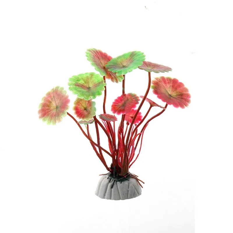Мини искусственная трава цветок аквариум декоративные растения Моделирование аквариум орнамент Ландшафтный Декор водные Горячие