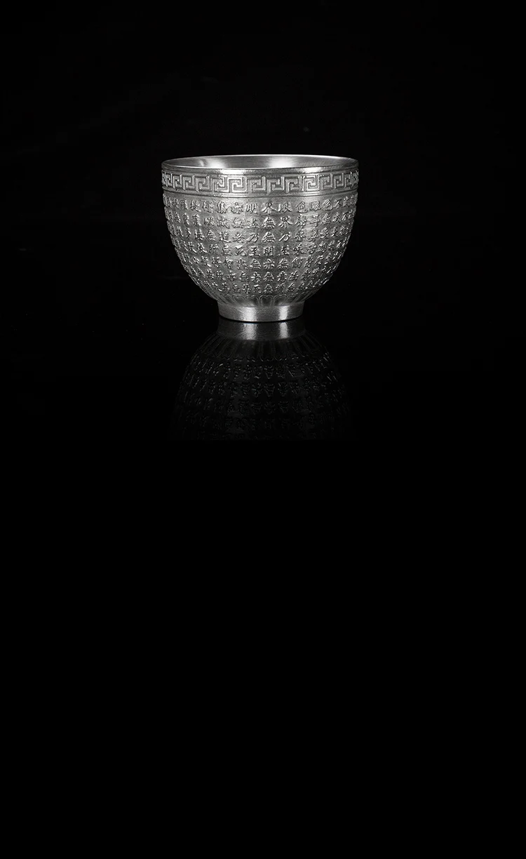 TANGPIN 999 Серебряная и керамическая чайная чашка ручной работы чайная чашка из фарфора кунг-фу чашка 150 мл