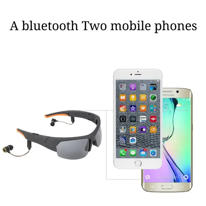 Stereo Headset Bluetooth Glasses Earphones Riding Sports Sunglasses Polarized Smart Wireless Music Headphones Noise Cancelling