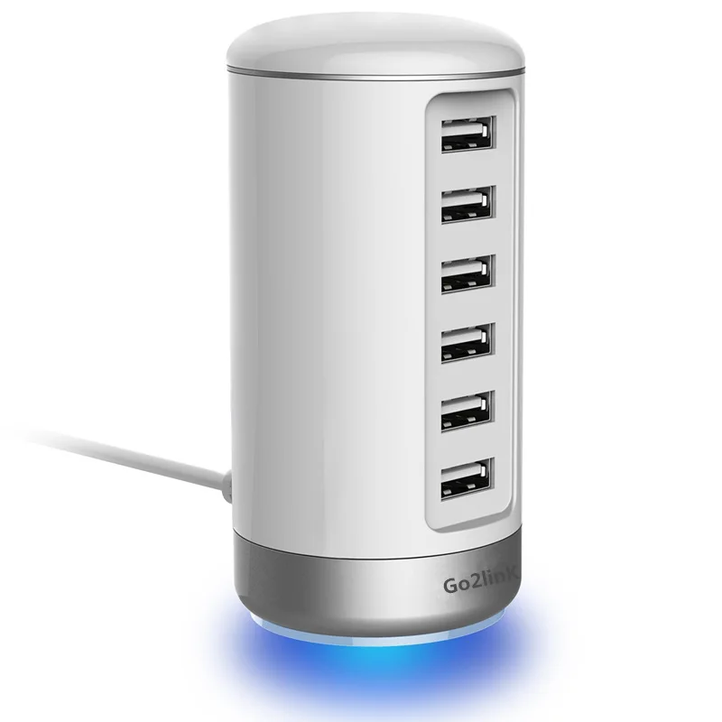 متعددة الوظائف 6 منافذ usb محطة الإرساء شاحن سطح المكتب مع 5 فولت/6a السريع ل فون باد سامسونج xiaomi اللوحي متعددة الوظائف 6 منافذ usb محطة الإرساء شاحن سطح المكتب مع 5 فولت/6a السريع ل فون باد سامسونج xiaomi اللوحي