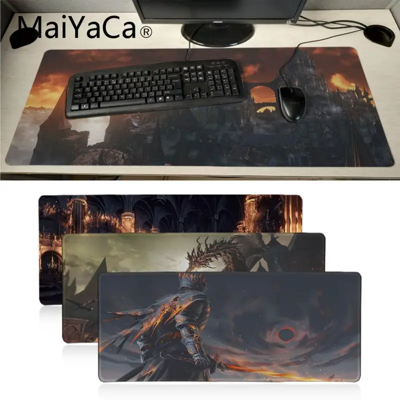

MaiYaCa New Design Dark Souls Office Mice Gamer Soft Mouse Pad Speed/Control Version Large Gaming Mouse Pad for dota2 cs lol