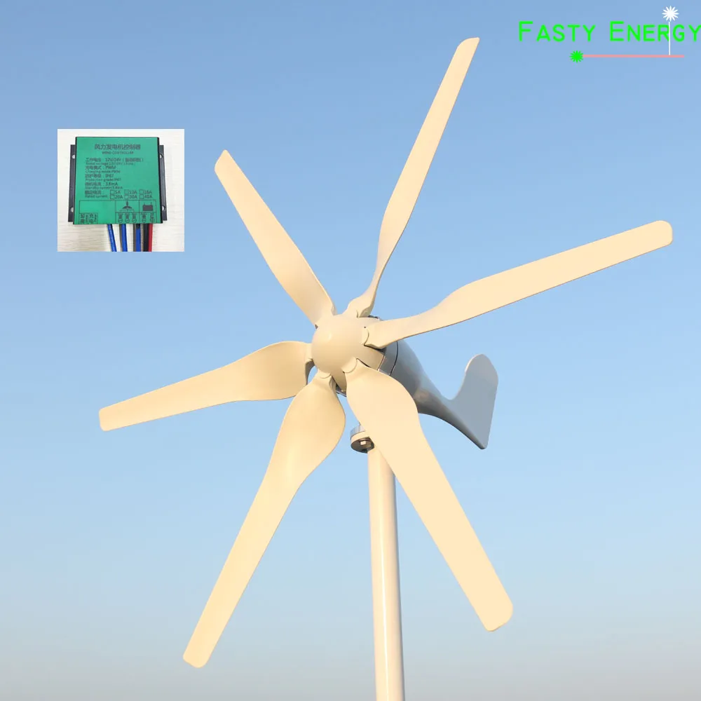 Billige 800w Neue Energie Wind energie effiziente 12 v 24 v 48 V wind turbine generator mit MPPT controller für den heimgebrauch