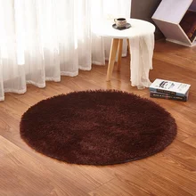 Современный Шелковый ковер гостиная журнальный столик диван прикроватный коврик круглый ковер для спальни