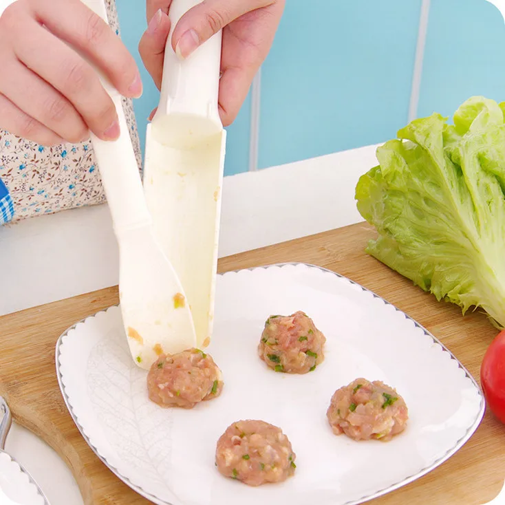 Домашняя DIY Полезная Pattie Meatball Fish Ball Burger набор 1 набор устройство для приготовления мясных шариков пищевого пластика Удобная форма для фарша