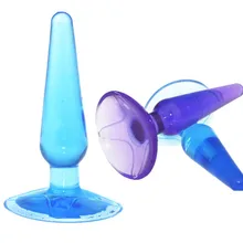 Хрустальные Желе Butt Plug Дешевые Анальный плагин для начинающих, Анальный секс игрушки для мужчин и женщин, G пятно Clitori Стимулятор Анальный Секс продукт