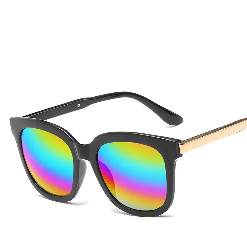 Новинка, квадратные солнцезащитные очки для женщин, фирменный дизайн, зеркальное покрытие, женские солнцезащитные очки, женские солнцезащитные очки, oculos de sol - Цвет линз: Colors