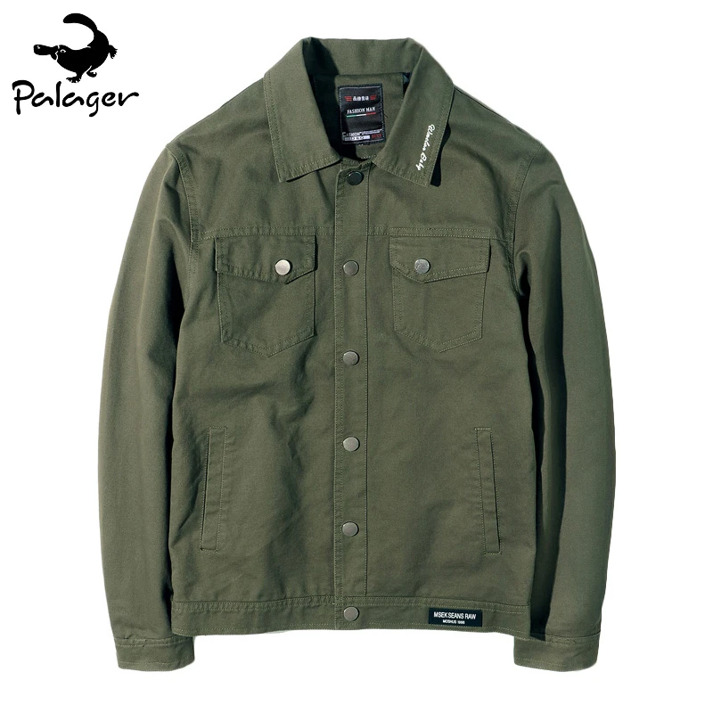 military trucker jacket