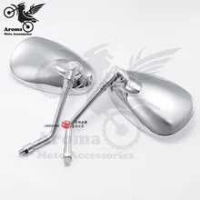 sliver chrome motorbike rear view mirrors for Harley Davidson yamaha honda scooter side mirror motorcycle rearview
