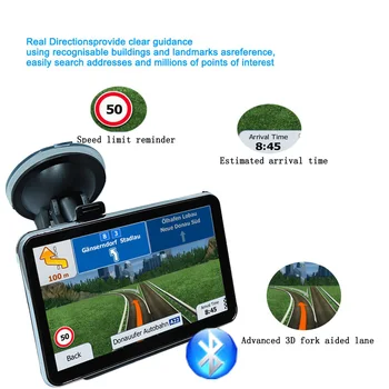 

Car GPS Navigstor4.3inch with Bluetooth portable multi-national voice navigation 128M+8G memory navitel fmsatellite atest map