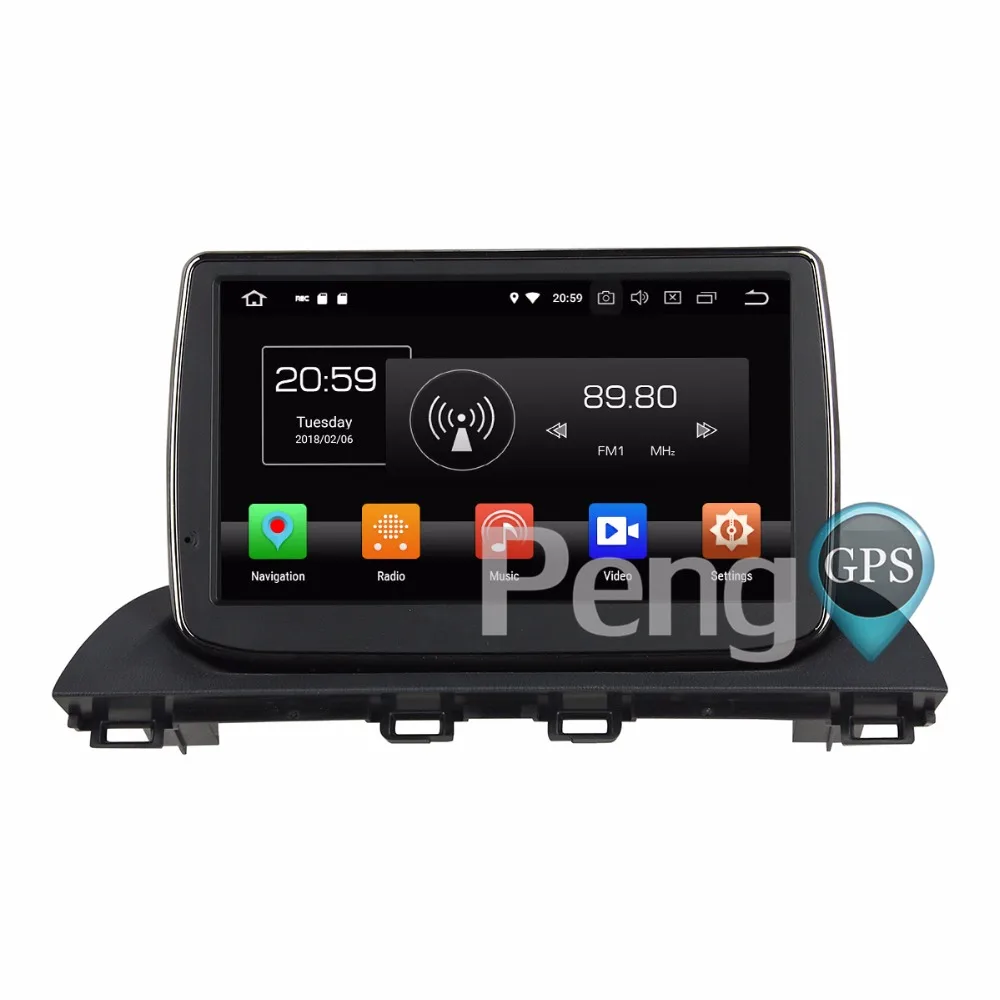 Cheap 4G+32G Octa Core 2 Din Stereo Android 8.0 Car Radio for Mazda 3 Axela 2014  GPS Navigation CD DVD Player Bluetooth headunit 5