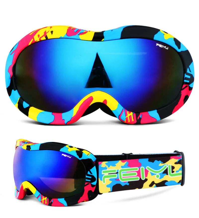 Buy Ski Goggles Kids Double Layers UV400 Anti fog