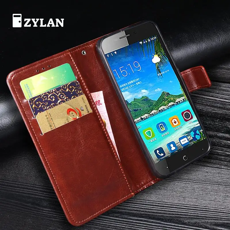 ZYLAN флип кейс для Zte Blade A601 A 601 кожаный чехол задней панели Capa & Stylus Rope|Чехлы-книжки| |