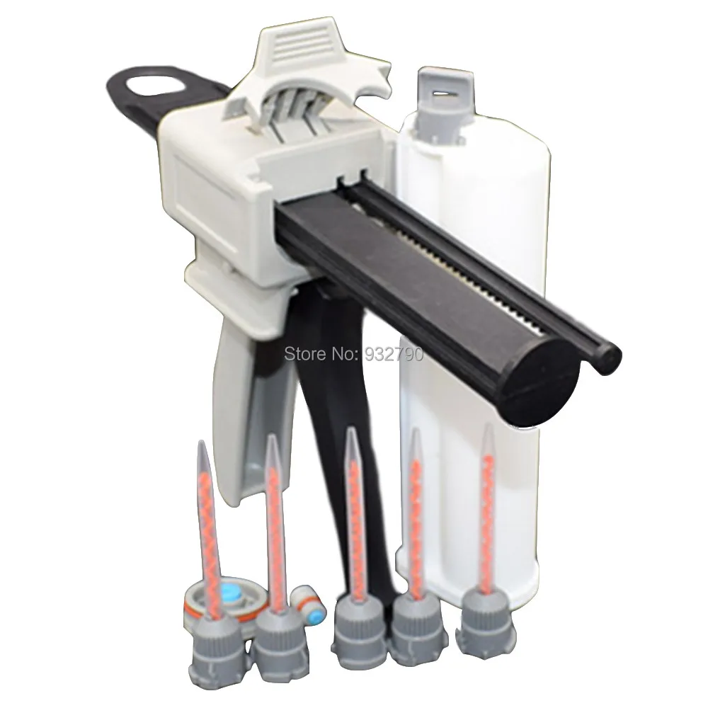 

10:1 75ml Caulking Sealant Gun Mastic Dispenser Epoxy Resin Acrylics Dispensing Gun Applicator + 5pc Mix Nozzle + 75ml Cartridge
