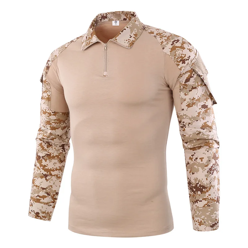 

Outdoor Combat Camouflage Clothes Military Tops CS Training Shooting Paintball Army Fan Field Hunting Tactical Uniform Shirt