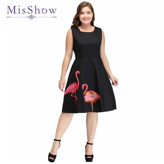 plus size flamingo dress