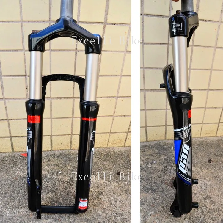 Excelli Locking Suspension Forks Aluminium Alloy Moutain Bike26 27.5 Fork Fat Bicicleta Fork only 2500g Travel 100mm For Disc Brake Bike22