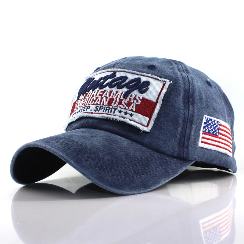 

Wholesale Sell Men's Adjustable baseball caps ponytail baseball cap Cotton Snapback Hat casual style letter print hats