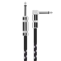 זווית ישרה כבל גיטרה, כבל AMP בכבלי בס הכלי החשמלי פרימיום 1/4 זווית ישרה אל ישר מנדולינה חשמלי, אודיו Pro (4)