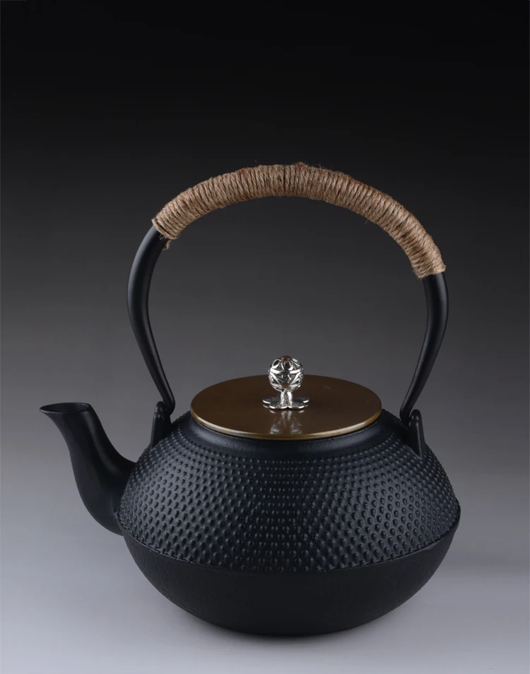 Сплав около 1,3 л окислительный бак, железный чайник, чугунный чайник, медные частицы, японский чугунный чайник для чая