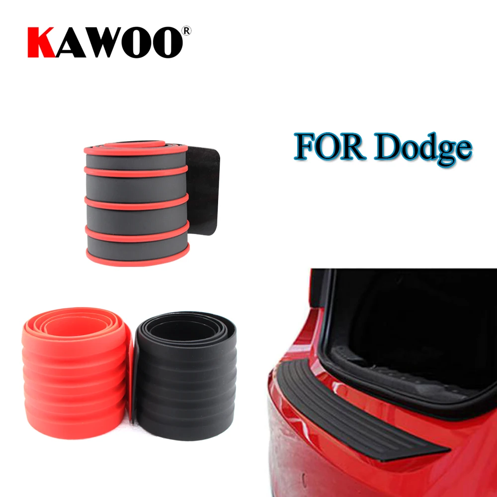 

KAWOO For Dodge Caliber Journey Avenger Magnum Rubber Rear Guard Bumper Protect Trim Cover Sill Mat Pad Car Styling Accessories