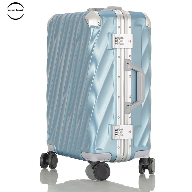 

High-Capacity Hardside Aluminum Frame Luggage TSA locks Suitcase with Great Intensity Zipperless Luggage With Spinner Wheels