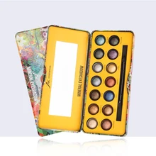 14 цветов/набор матовые тени для век Палитра Палетка теней для глаз Nakesd тени для смоки айс мерцающий макияж для глаз