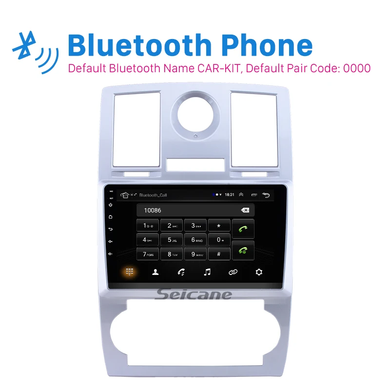 Дешево Seicane 9 дюймов Android 8,1 четырехъядерный 2din автомобильный font b gps b font Navi Радио мультимедийный плеер для Chrysler Aspen 300C 2004 2005 2006 2007 2008