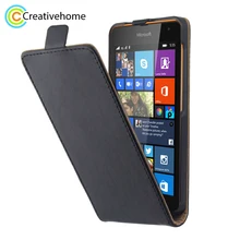 Для Nokia Lumia 535 чехол Вертикальный флип Роскошный из искусственной кожи чехол для microsoft Nokia Lumia 535 задняя крышка