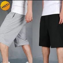 Горячая Лето Спортивная подготовка Бег GYM Твердые шнурок свободные спортивные шорты мужские пляжные шорты брюки плюс Размеры 4XL