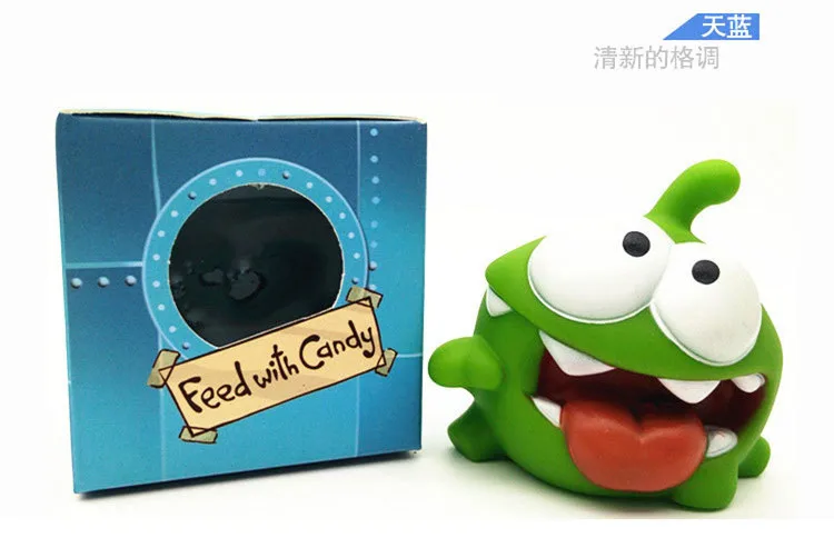 Kawaii аниме вырезать веревку мультфильм кукла телефон игра лягушки OM NOM конфеты